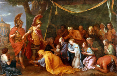 Le Brun. Alejandro visita a las princesas persas. Trianon (Palacio de Versalles)