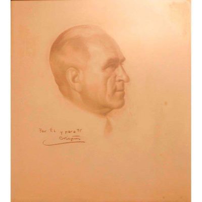 Retrato masculino al pastel