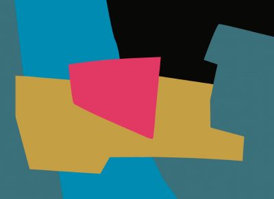 Formas de color superpuestas, década de 1990