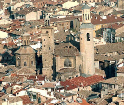 Iglesia de San Cernin, Pamplona. Vista aérea