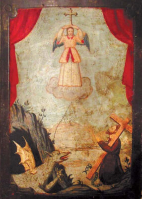 36.Aparición de San Miguel a Teodosio de Goñi (Andrés Mata, fines del siglo XVIII)